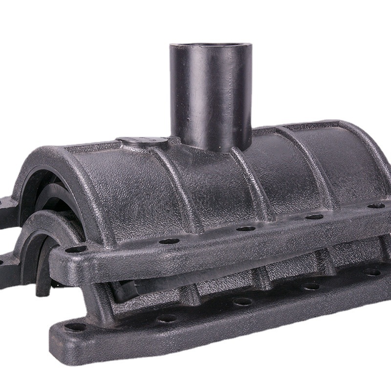 厂家批发 PE三通抢修节哈夫接PE快速补漏接头110抢修三通PE增接口