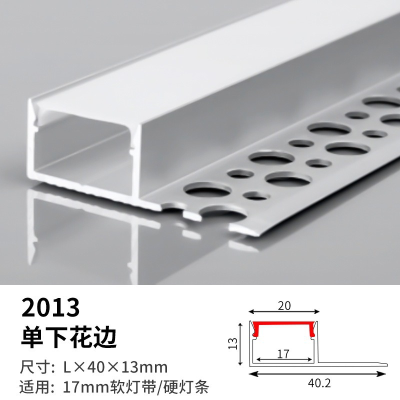 incrustado tipo LED lineal línea de línea línea de ángulo de aluminio hueco de aluminio hueco de lámpara de sala de estar tira de lámpara de aluminio hueco de aluminio