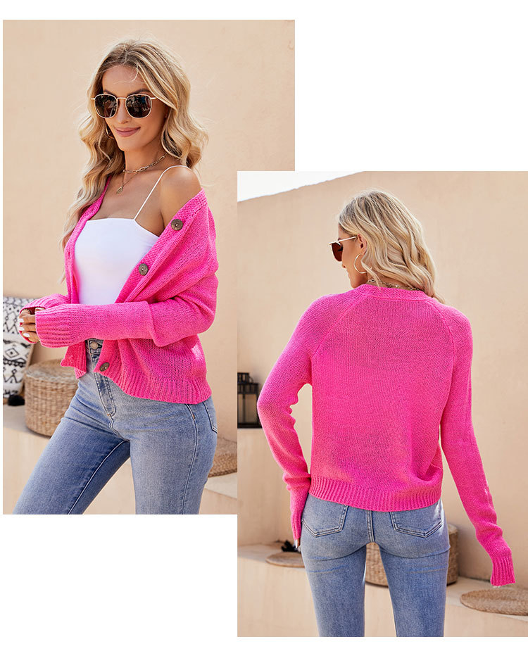 Women's Sweater Long Sleeve Sweaters & Cardigans Patchwork Fashion Solid Color display picture 8