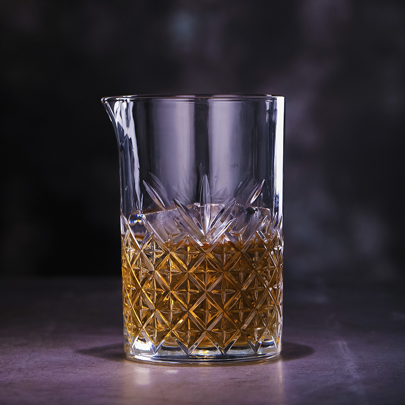 玻璃杯刻花攪拌杯調酒杯酒吧調酒杯吧檯用具酒具用品