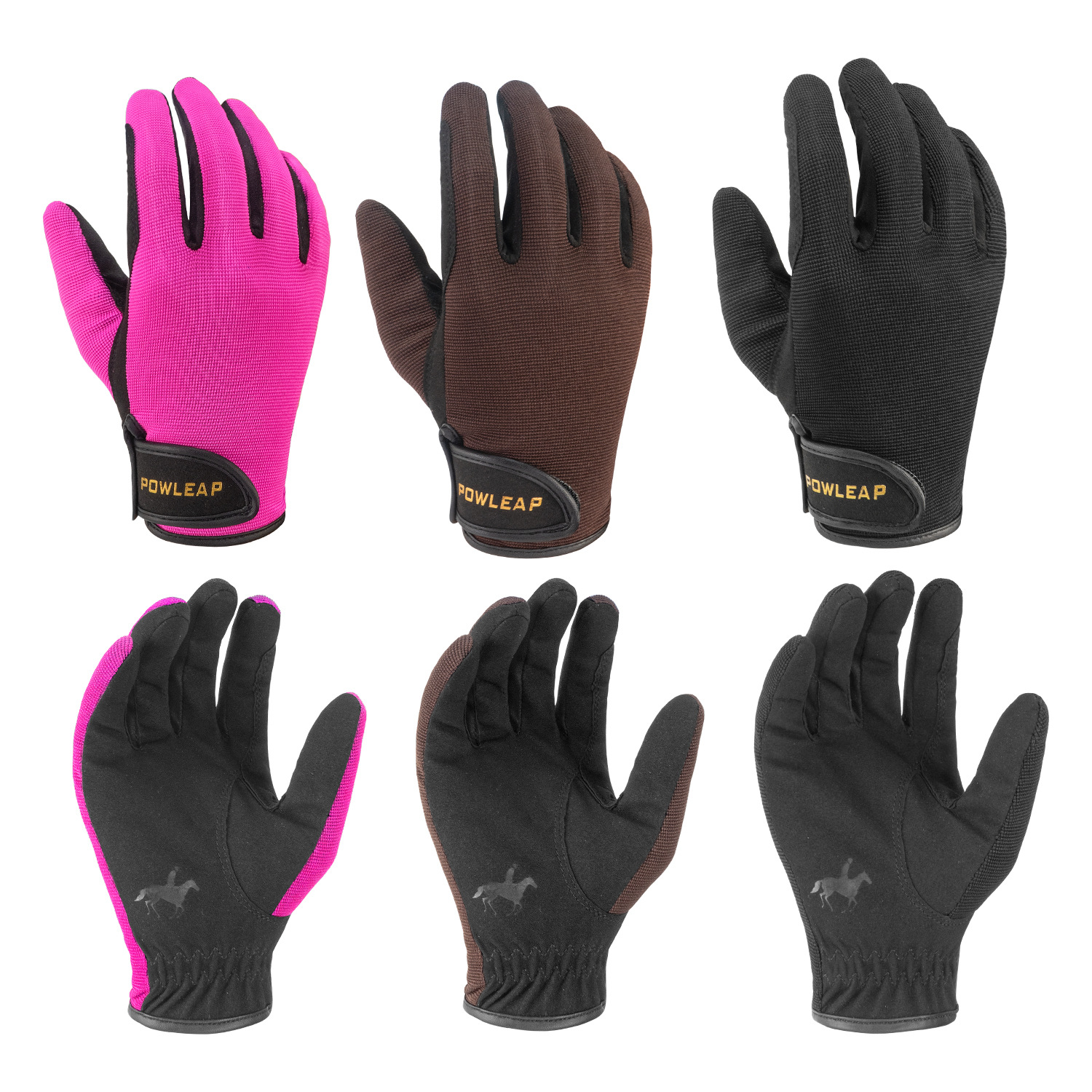 Men's and women's adult riding gloves wear-resistant non-slip equestrian gloves professional horse racing bicycle riding full finger gloves