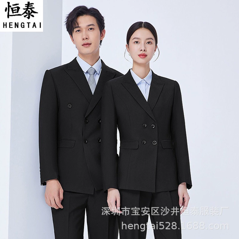 Blue classic suit jacket for men and women for work