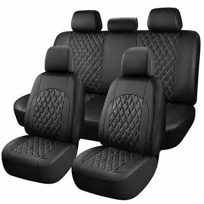 Universal seat cover Embroidered Pu Leather Car Seat Protector