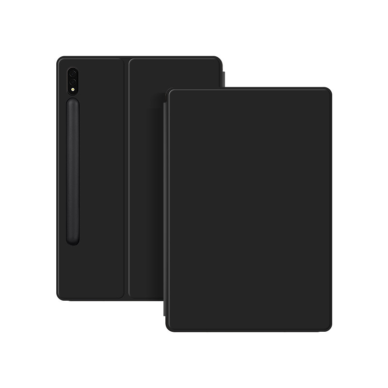 Suitable for Samsung Tab S7Fe Protective Case S8Plus Tablet Case S9+ Magnetic Double-Sided Clip 12.4 Computer Leather Case