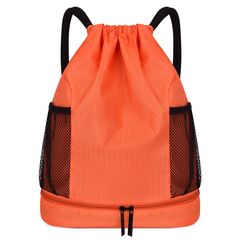 Nueva separación húmeda y seca bolsa de natación bolsa de baloncesto bolsa de cordón mochila deportes bolsa de natación