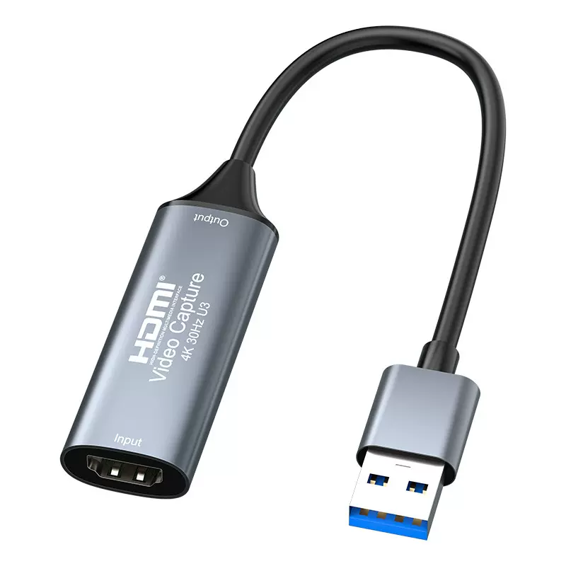 跨境2130 USB3.0采集卡 高游戏录制直播HDMI转USB.采集器K视频MS