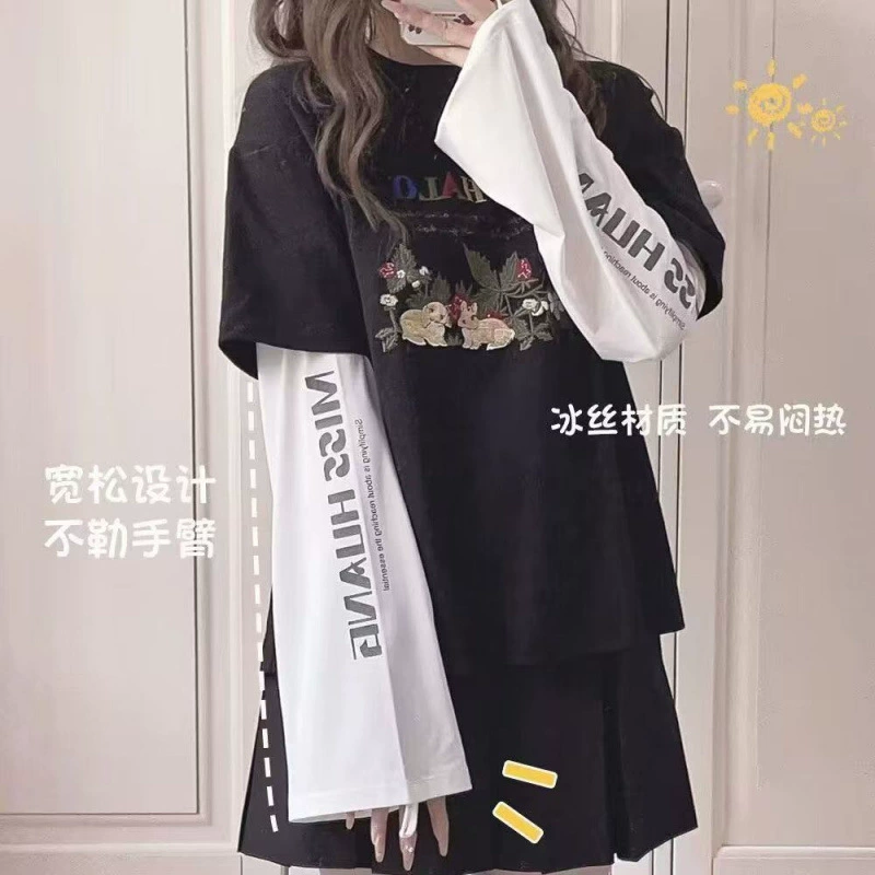 Высокоэластичные солнцезащитные рукава, свободная версия, рукава-колокольчики, прохладные рукава, защита от ультрафиолета, рукава Sanrio Corgi, закрывающие руки.