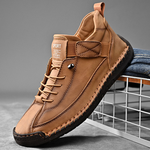 Autumn/Winter Bestselling Plus Size Men's Mid-Center Martens Boots Outdoor Casual Work-Stitch Men's Shoes
