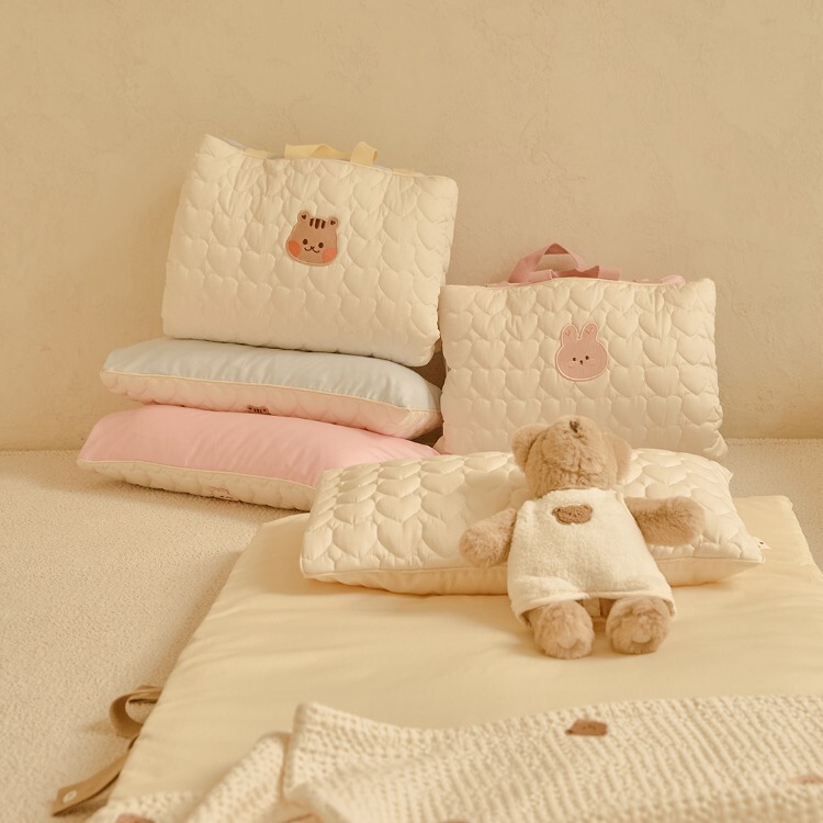 Ins Korean Baby Embroidered Cotton Double-Sided Mattress Kidsren's Kindergarten Nap Portable Foldableing Mat Can Be Stored