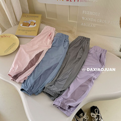 大小卷[涼感防曬涼涼褲]男童防蚊褲夏裝薄款兒童夏季運動褲子寶寶