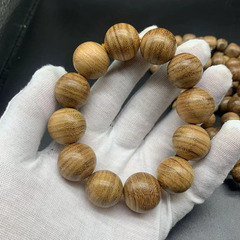 大量批發沉香手串奶香木男女款佛珠手串桶珠木質文玩佛珠念珠手工