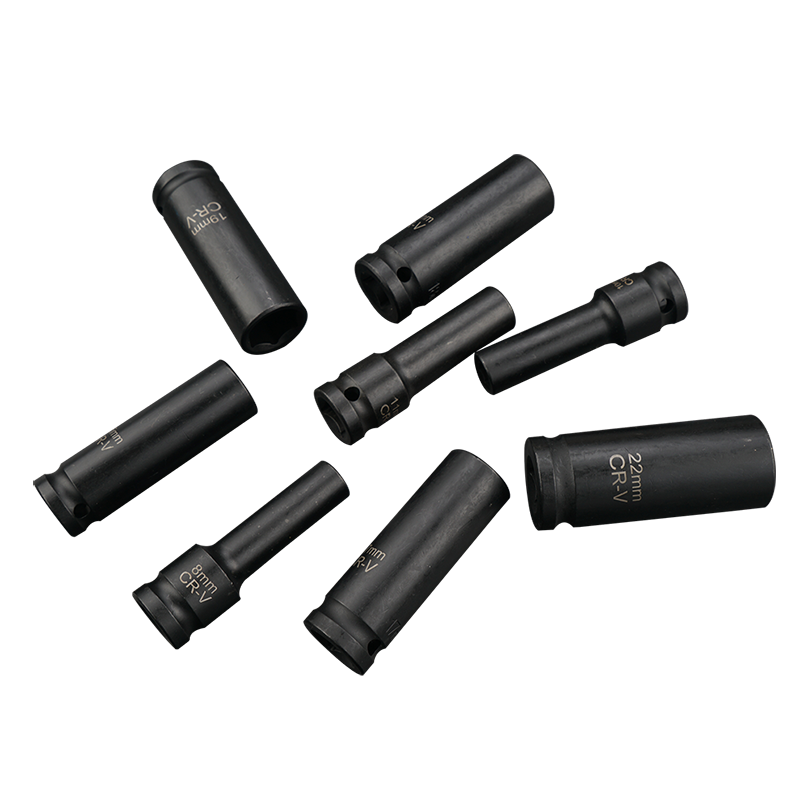 Llave eléctrica cabeza de manguito alargada conjunto completo de herramientas de manguito de cañón de aire pequeño conjunto de lote de perforación de aire de mano hexagonal