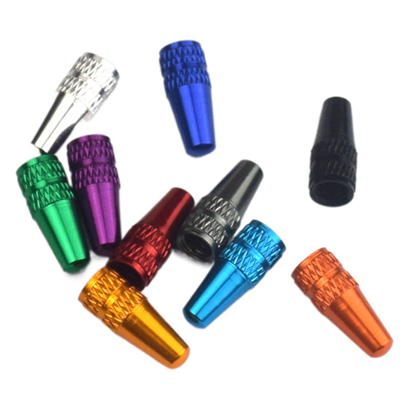 French valve cap CNC bicycle aluminum alloy French valve cap color valve cap valve cover