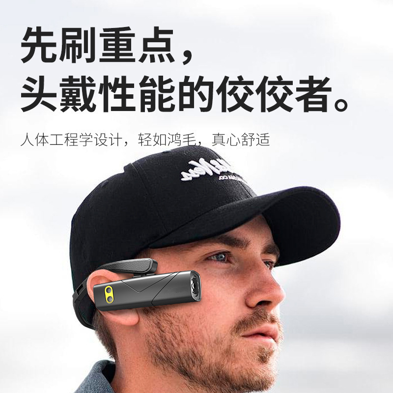 户外夜跑骑行夜钓灯挂耳式手电筒led感应头灯野外强光长续航锂电|undefined