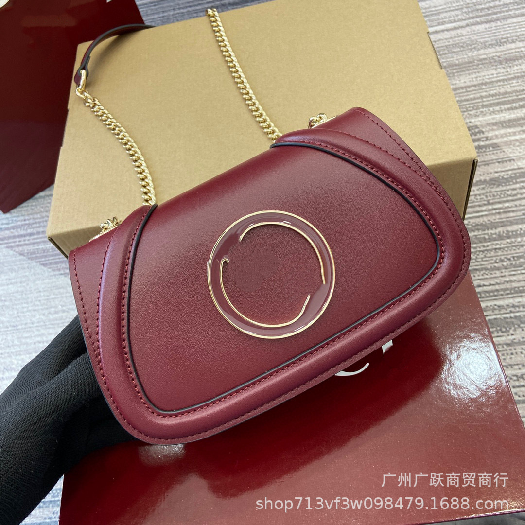 G驰女士斜挎包红色Blondie单肩包链条包高品质图片实拍供跨境