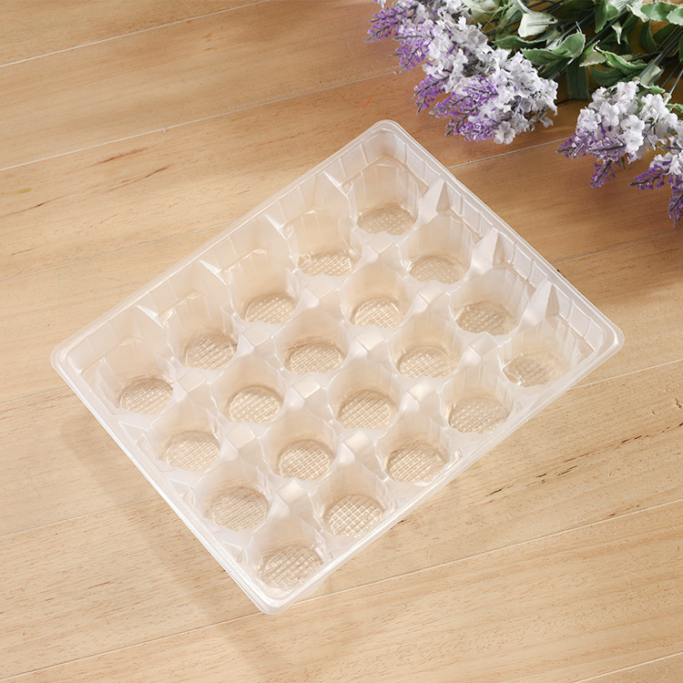 20粒饺子PP吸塑包装盒定 制 厂家供应 食品pp吸塑托盘 吸塑盒