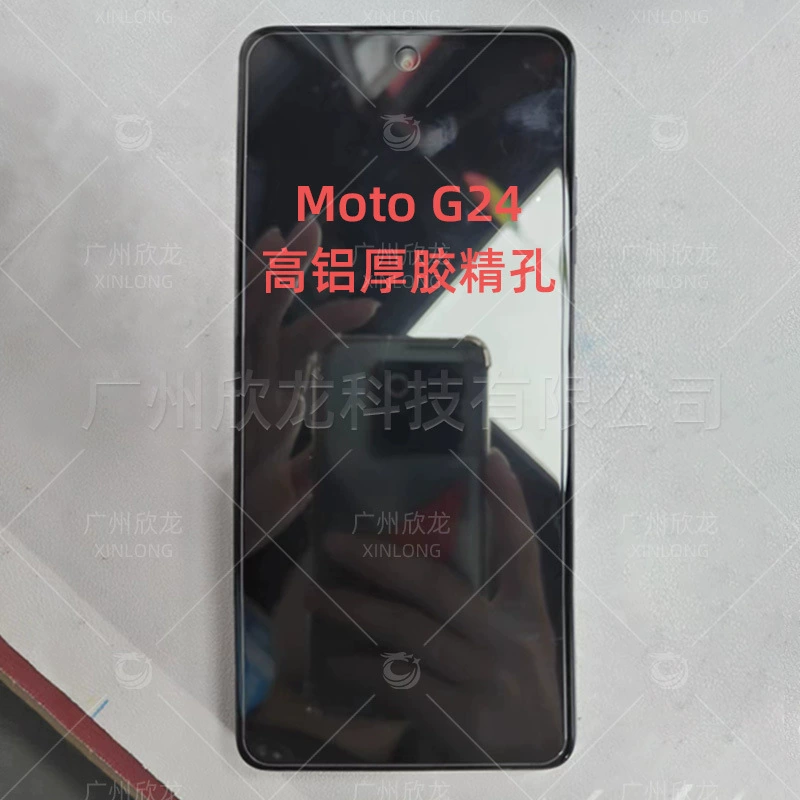 Подходит для заглушки MOTO G64 закаленная пленка высокоалюминиевая вся клейкая поверхность пор Motorola мобильный телефон G64 закаленная защитная плёнка