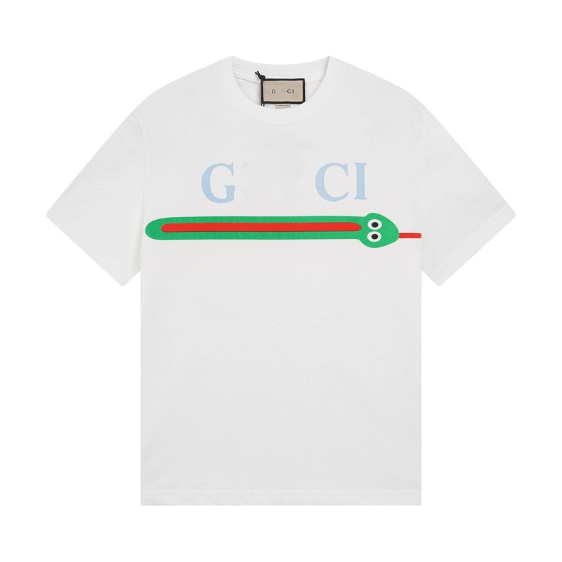 GU クロスボーダー ハイバージョン 25SS 新作 辰年 蛇年 蛇絵文字プリント 半袖Tシャツ 男女兼用 万能|undefined