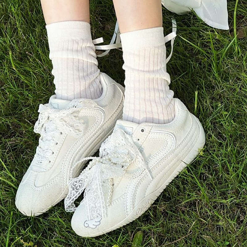 小众赛车鞋内增高德训鞋子女2025新款爆款网面透气休闲轻便运动鞋|undefined