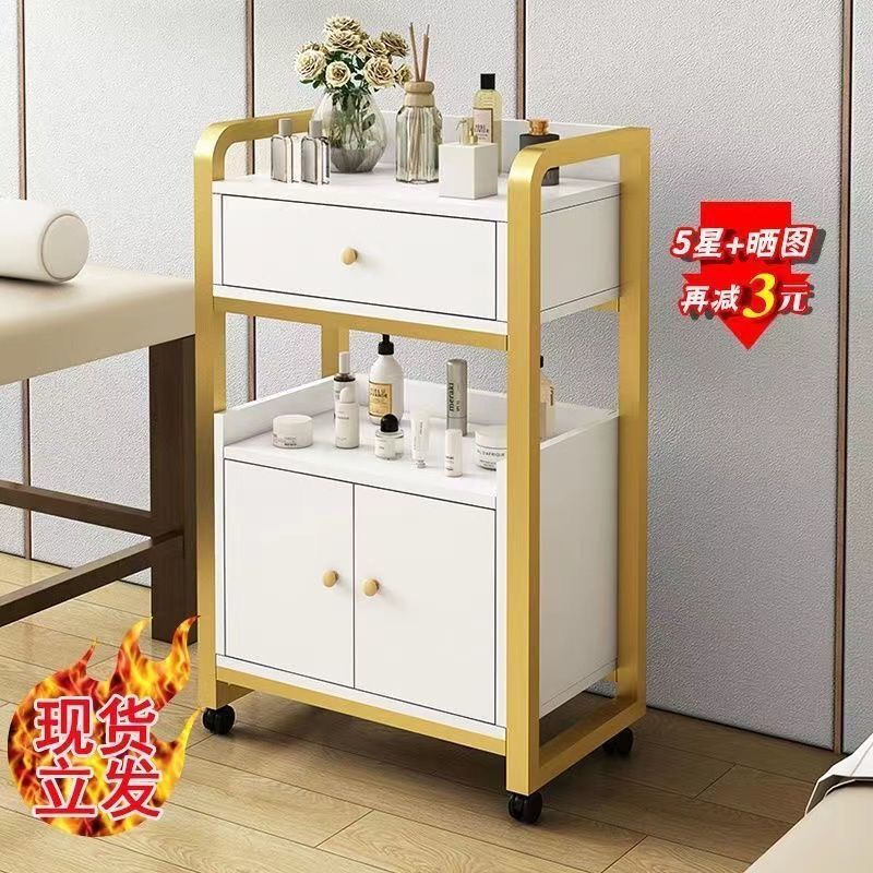 美容室専用トロリー、美容機器収納ラック、機器収納トロリー、多機能可動ツールトロリー|undefined