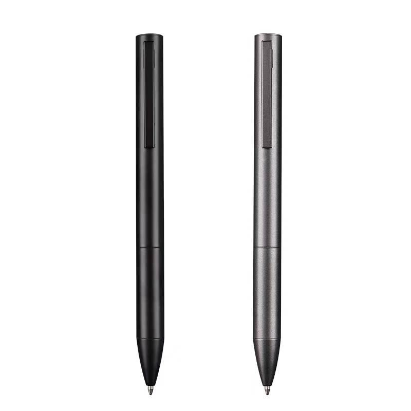 Ruirui pluma cuadrada Bolígrafo De Metal sin fugas de tinta de alto valor de color giratorio oficina de negocios bolígrafo Notebook pluma a juego