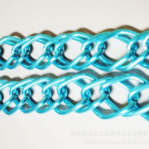 批发铝质彩色饰品链条批花链磨链铝链条铝链箱包服装包包手袋金属