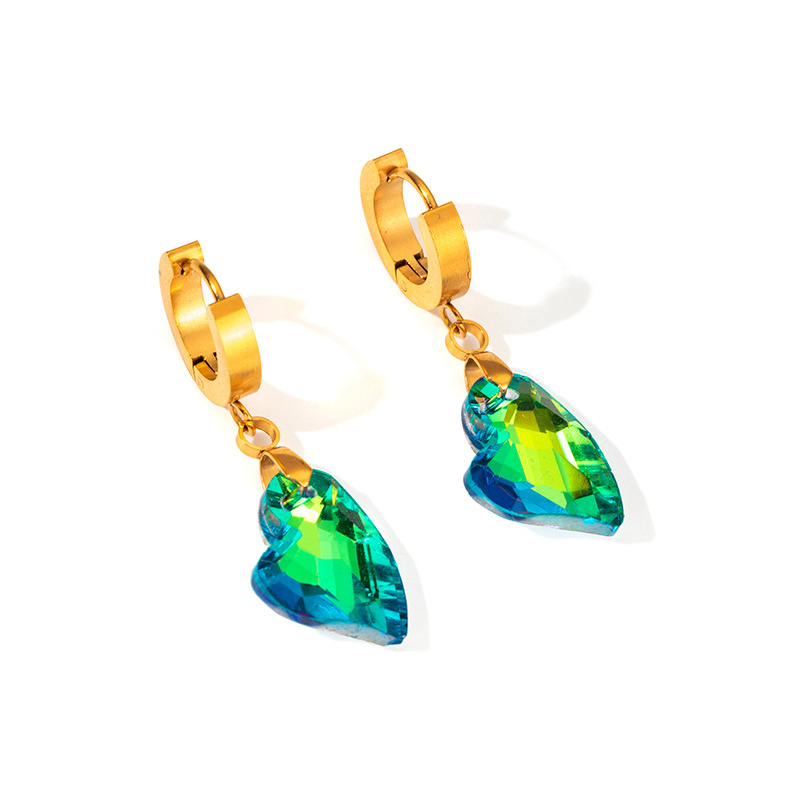 11g Weight 0.03µm Gold Plating Thickness Electroplated Gold Plating Process 201 Stainless Steel Ear Needle Material Golden Plated Plating Material Zircon Inlay Material Drop Earrings Classification 1 Pair Quantity Daily Occasion 201 Stainless Steel Material Star, Heart Shape Pattern Women's Gender Elegant, Retro Style Plating Craft Titanium Steel Star Heart Shape Elegant Retro Drop Earrings For Women's 32