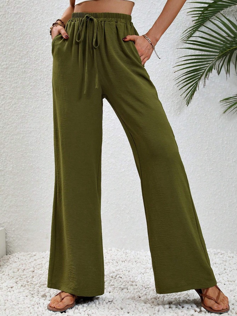 Women's Daily Streetwear Solid Color Full Length Casual Pants Straight Pants display picture 11