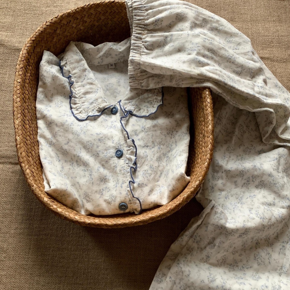 Retro Style Spring & Fall Pajamas for Women, Home Wear, Long-Sleeved Cardigan Suit, Japanese Style Floral Lapel, Pure Lust, Small Fragrance