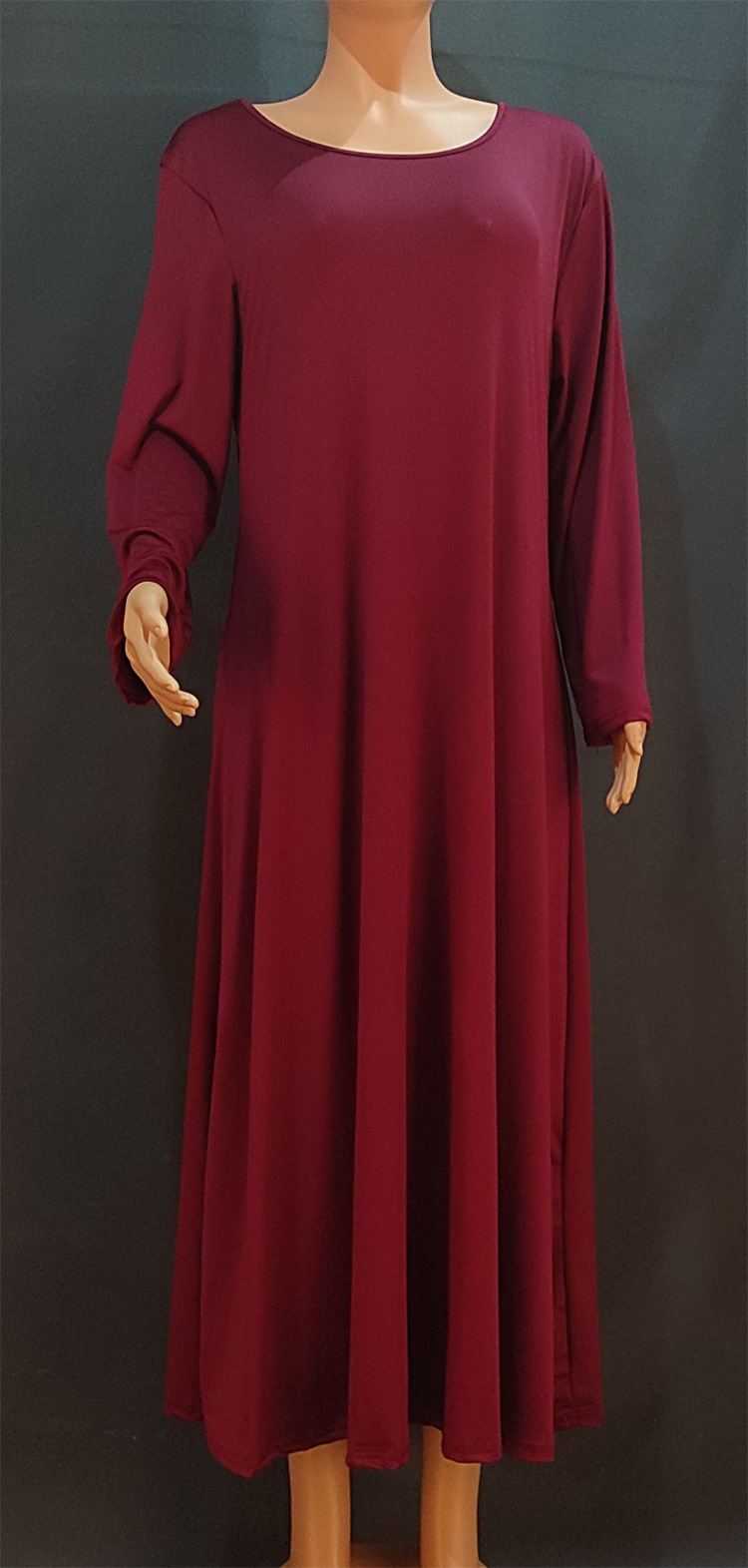 Abito da donna in chiffon caldo con diamanti caldi per l'industria pesante, produttore di abbigliamento femminile musulmano mediorientale 8623_voghion.com