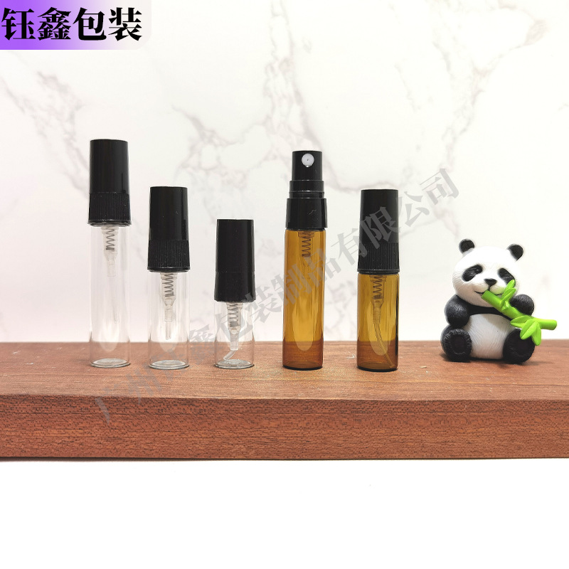 工厂现货5ml螺口喷雾瓶 3毫升透明玻璃瓶 2ml香水分装瓶化妆品瓶