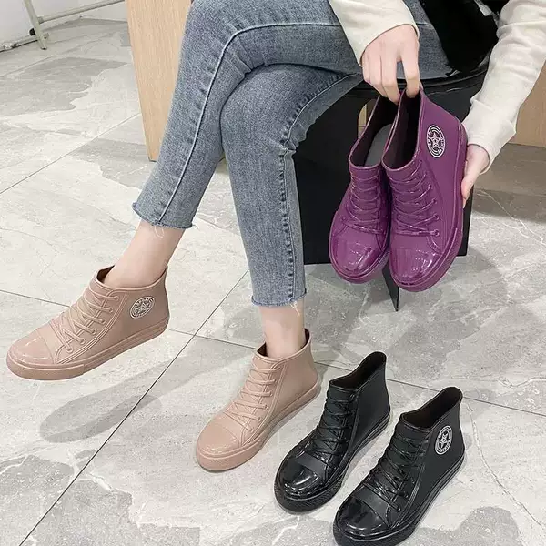 Random color [Pentagonal Star Rain Shoes]