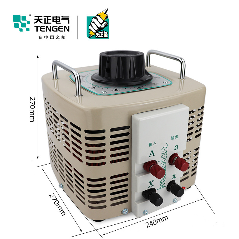 天正 TDGC2-5kva升降调压器5000w单相220v自耦变压器0-250v 300V|ms