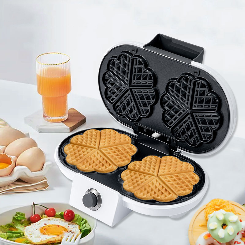 Hogar amor waffle máquina sandwichera multi-función de doble placa waffle máquina de calefacción eléctrica para hornear pan Pani desayuno máquina