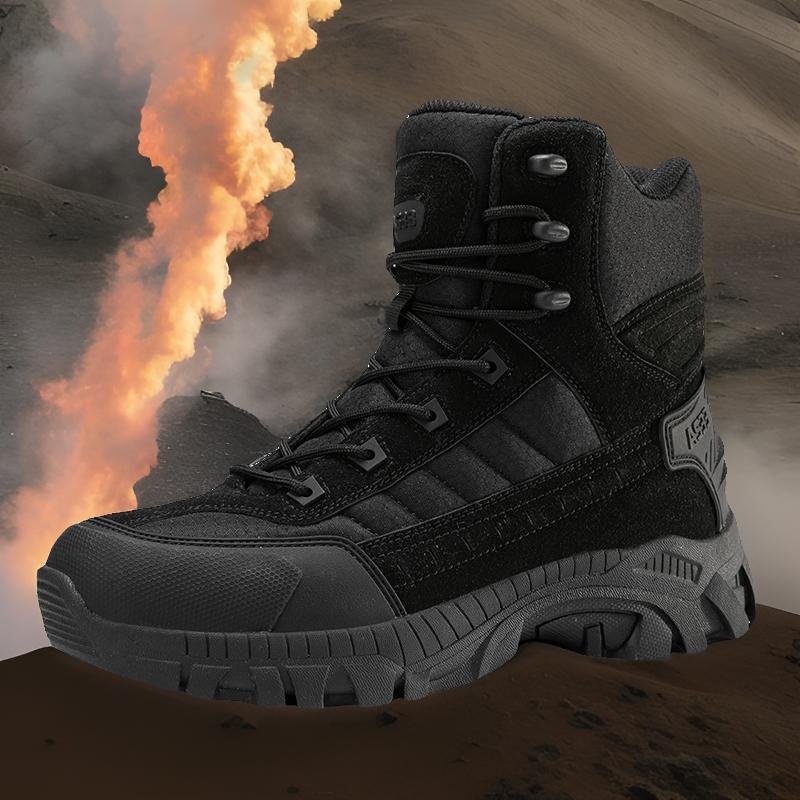 Botas tácticas para hombres de gran tamaño, caminatas al aire libre, zapatos de entrenamiento resistentes al desgaste, botas de combate Magnum para hombres de color sólido, ventas directas de fábrica