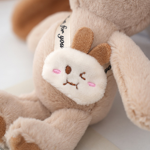 Cartoon Cute Rabbit Plush Keychain, Adorable Backpack Accessory, Creative Novelty Toy, Gift