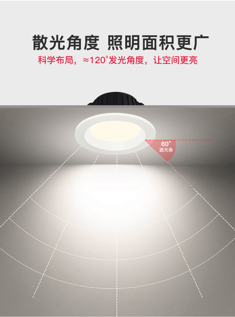LED定制嵌入式工程补光洞灯孔灯 家装酒店商场高亮高显散光筒灯-阿里巴巴