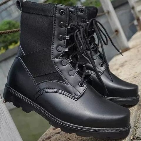 Ultra-Light Combat Boots, Men's Boots, Autumn Breathable Training Boots, Shock-Absorbing Waterproof Work Boots, High-Top Women's Security Shoes, Outdoor Boots