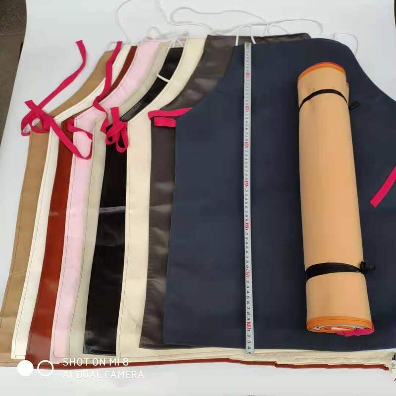 Household leather apron household overalls waterproof oil-resistant dirty overalls pu labor protection apron wholesale a batch