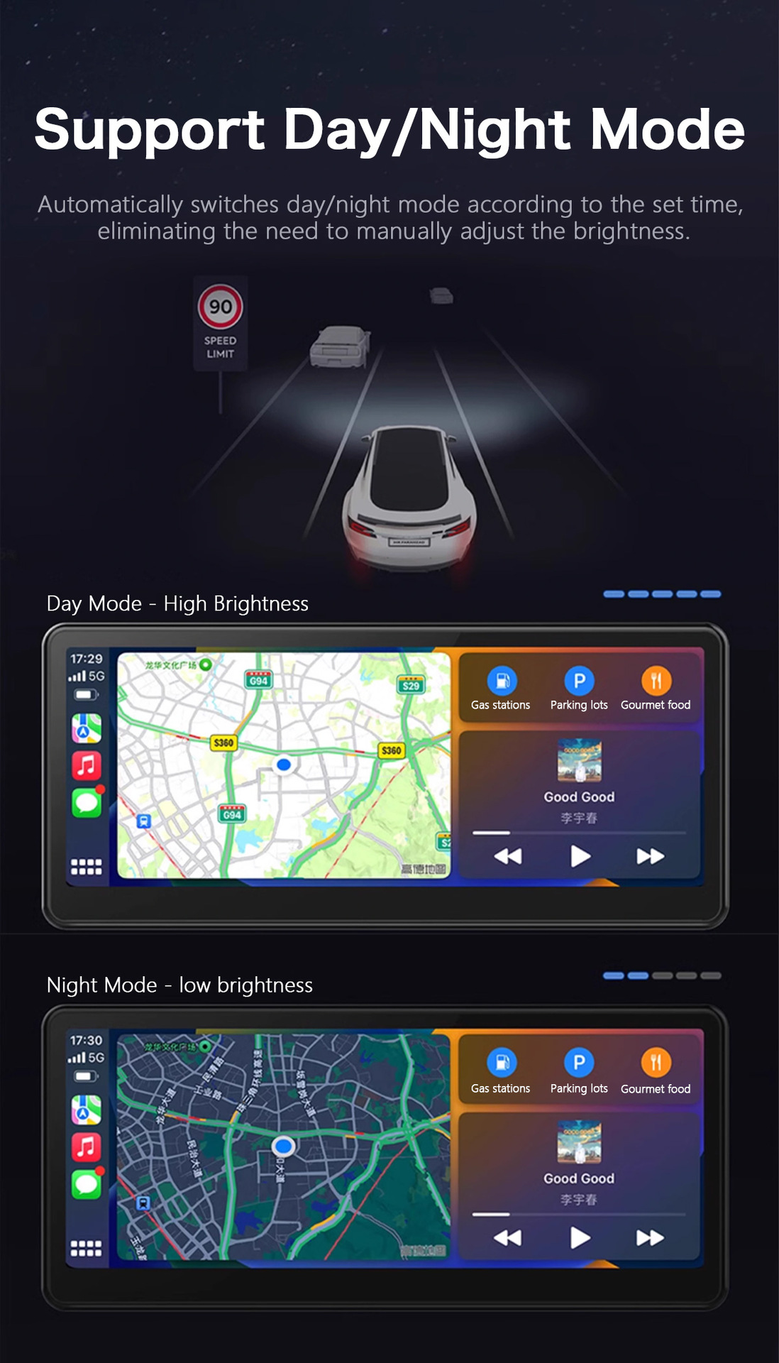 Cross-Border Factory Source Carplay to Android Auto Closed-Type Three-In-One Wireless Carplay Adapter