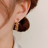 Elegant earrings with tassels, universal silver needle, Korean style, silver 925 sample