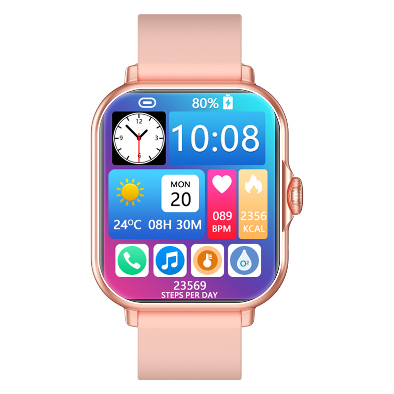 S18 reloj inteligente pulsera de tasa genuina WeChat mensaje reloj de metal MARCO DE llamada Bluetooth