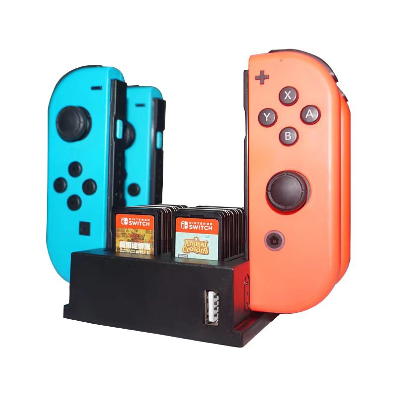 Suitable for Nintendo switch OLED handle charger NS four-seat charging grip charger 16 card slot