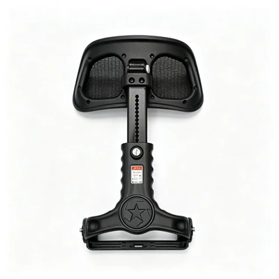 Electric car rear backrest electric vehicles, universal model for - basic-lumbar-support-backrest-black