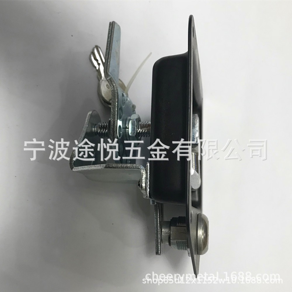 Factory supply stainless steel car tool box lock black spray plastic T-lock tool box lock RV lock fast clip