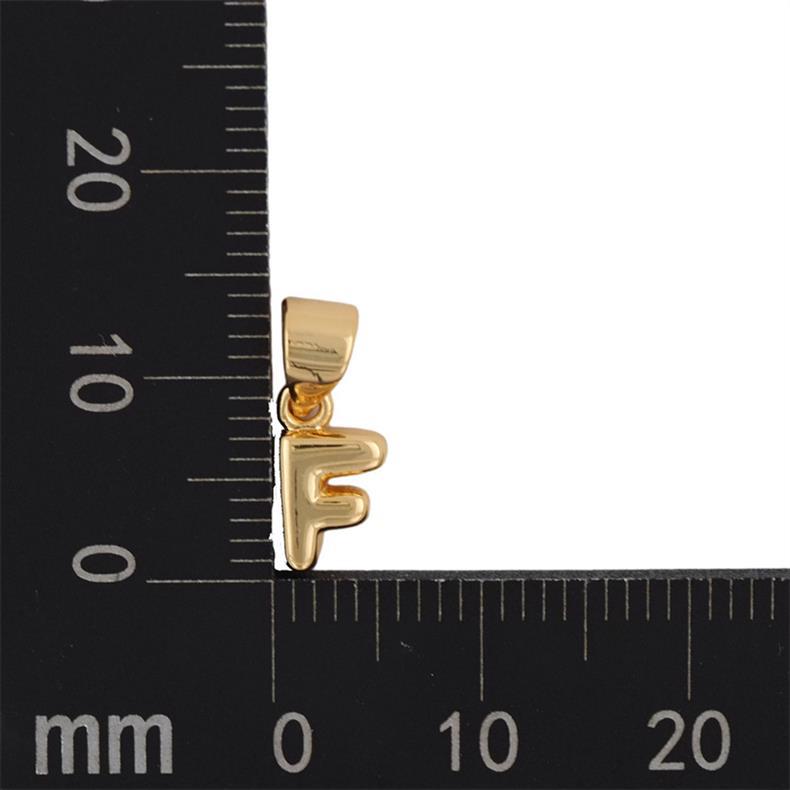 1 Stück 5mm * 15mm Kupfer Vergoldet Brief Poliert Anhänger display picture 14