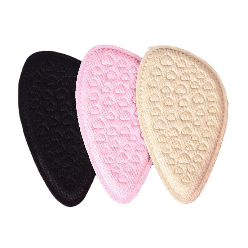 【Small Wholesale】Sponge Massage High Heel Forefoot Pads Soft Sole Half Size Insoles with Double-Sided Tape Anti-Slip Pressure Relief