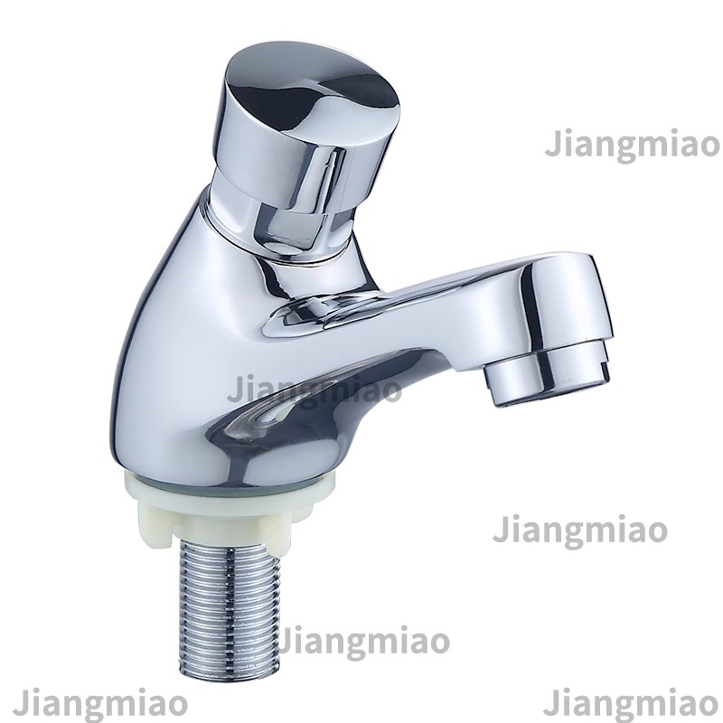 Grifos de retardo de latón tipo prensado para cerrar automáticamente la mesa de retardo de la bañera en lugares públicos