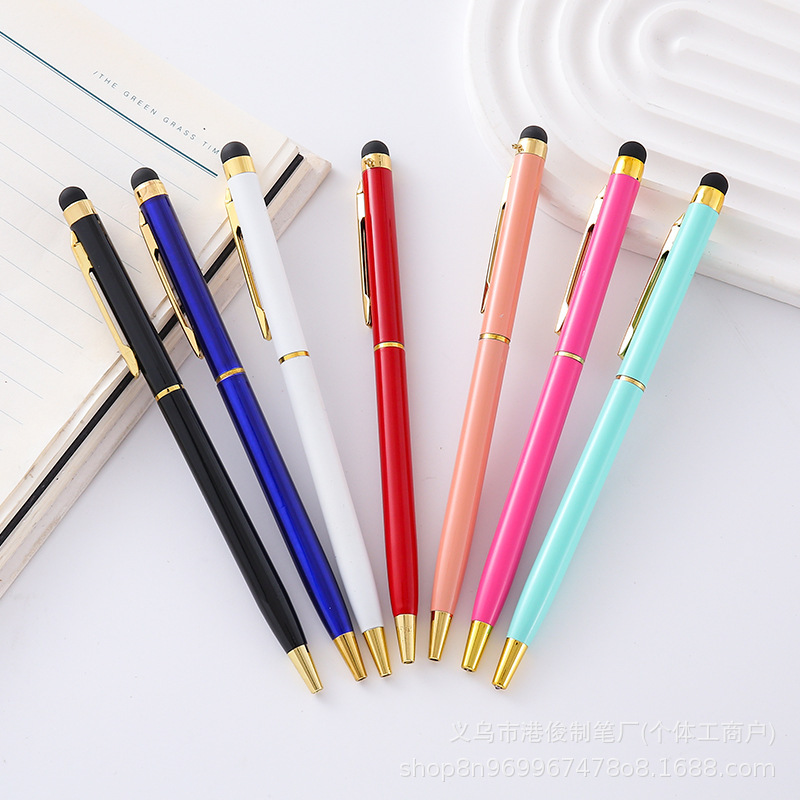 卸売高級金属ペン、静電容量式ペン、広告用金属ボールペン、特価タッチスクリーンペン、タブレット用タッチボールペン|undefined