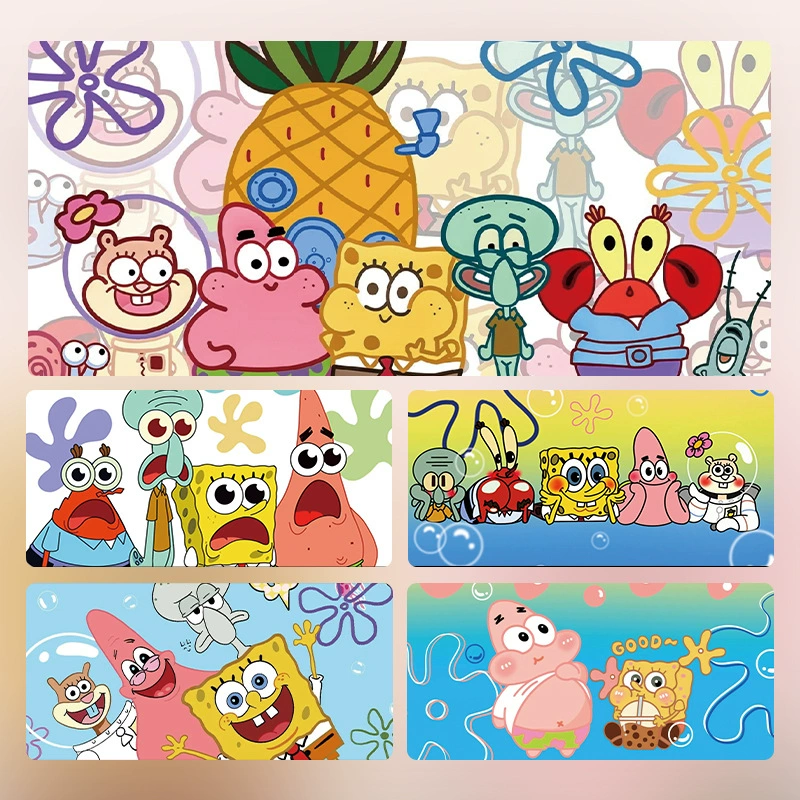 Sponge cartoon mouse, big table mat, laptop, keyboard, increased thickness